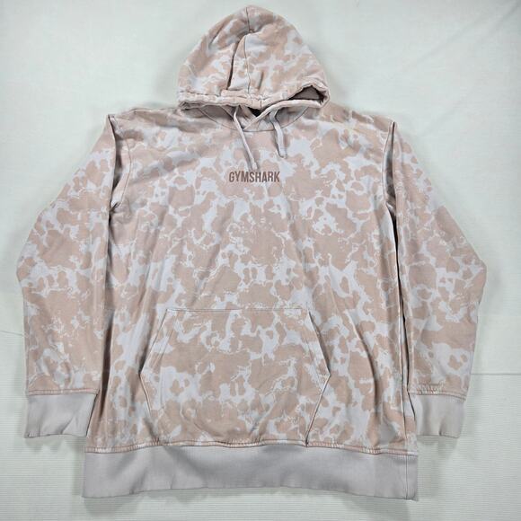Gymshark Long Sleeve Pink Camo Pullover Hoodie‎ Sweatshirt Women's Size Medium - Picture 1 of 7